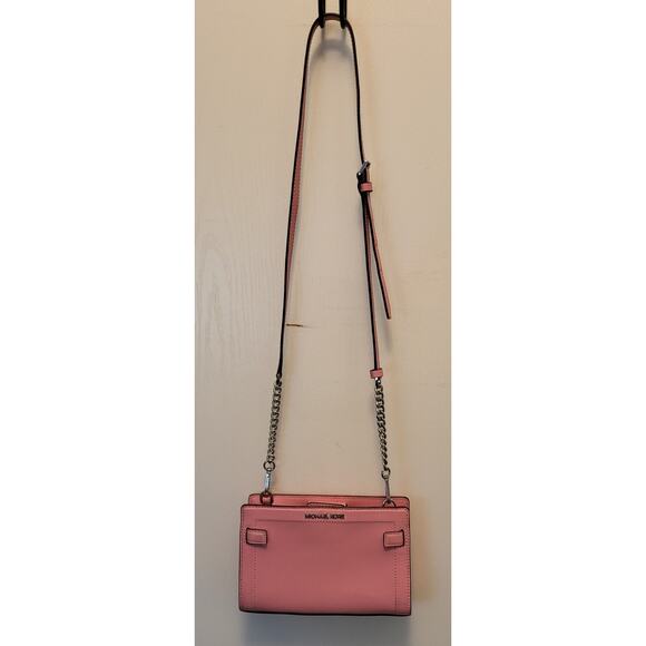 Michael Kors Rayne Small Crossbody Leather Classic Pink - Picture 1 of 16